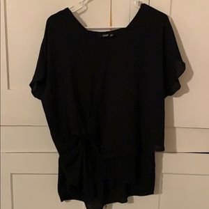 black flowy top
